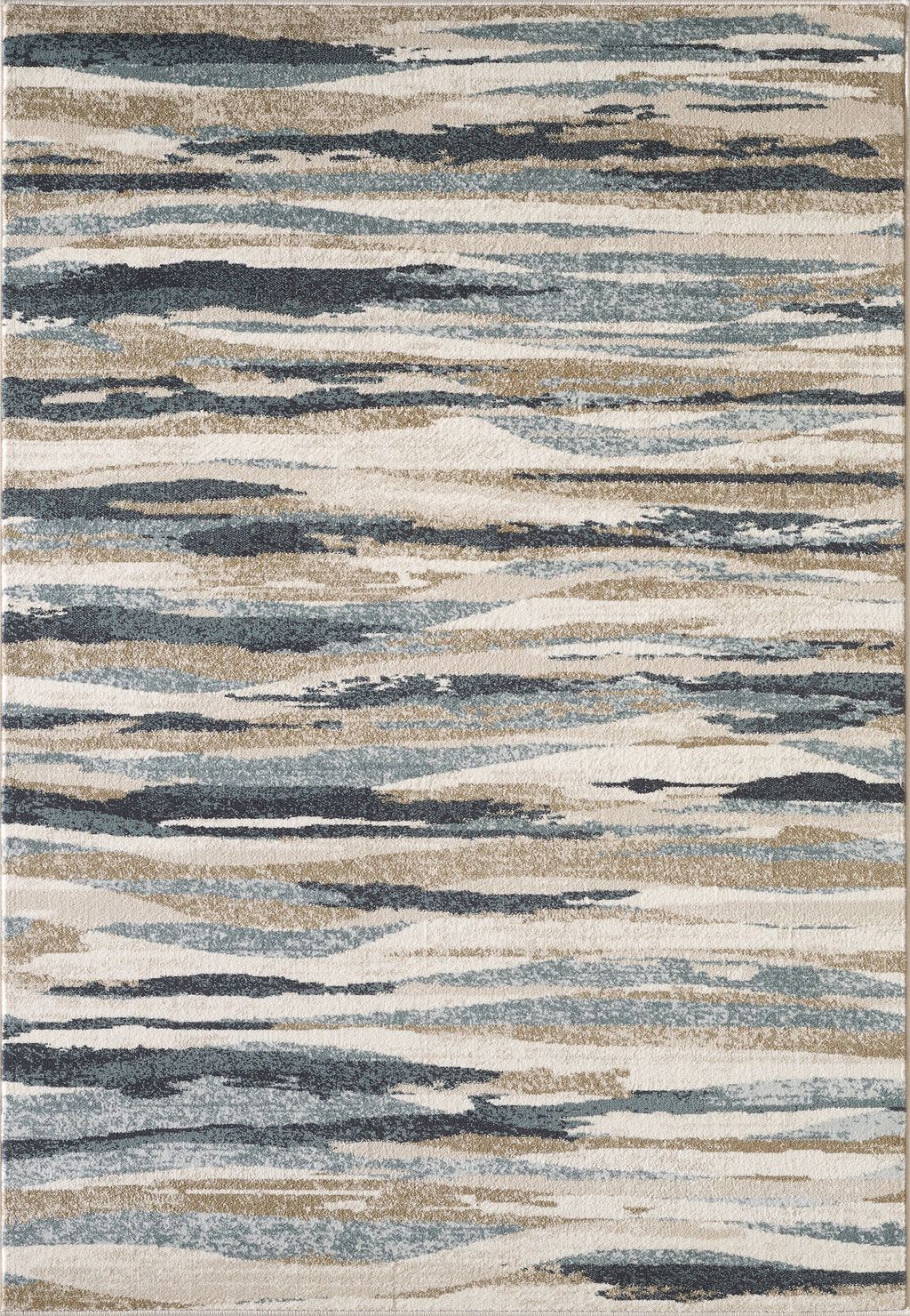 Avalon 5620 Ivory/Blue Landscapes Area Rug, 9' X 12'