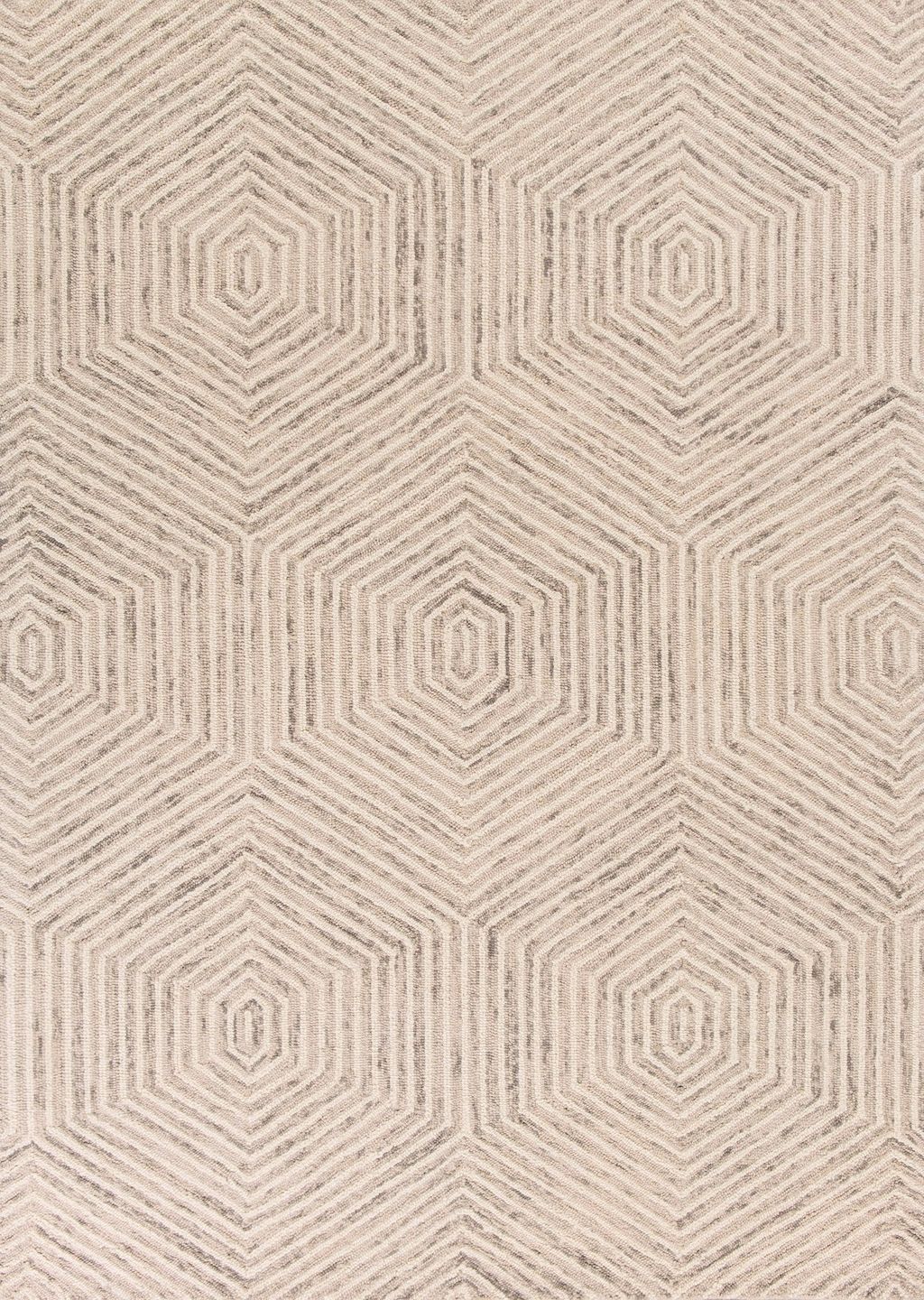 Ivory Honeycomb Area Rug, 8' X 10'