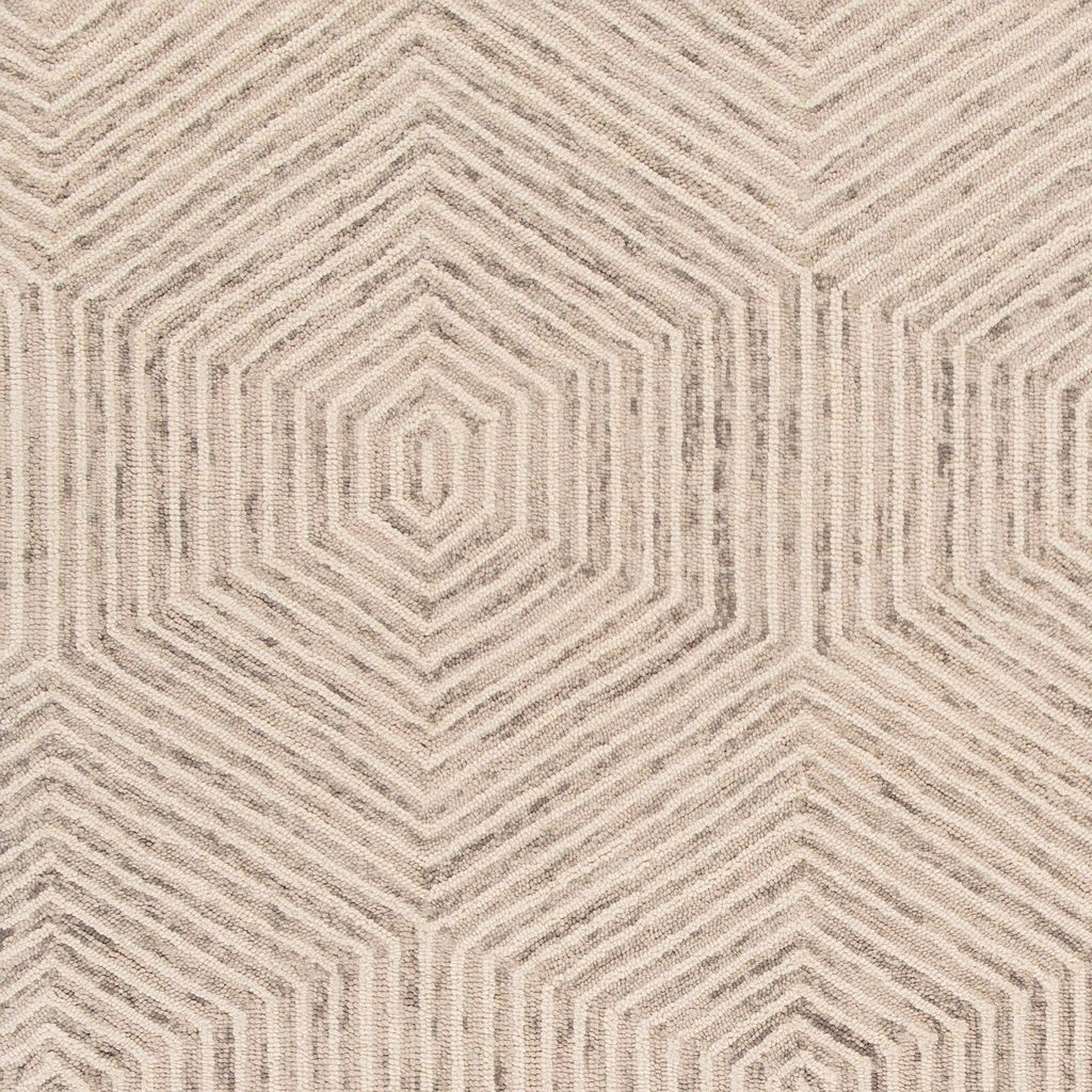 Ivory Honeycomb Area Rug, 8' X 10'