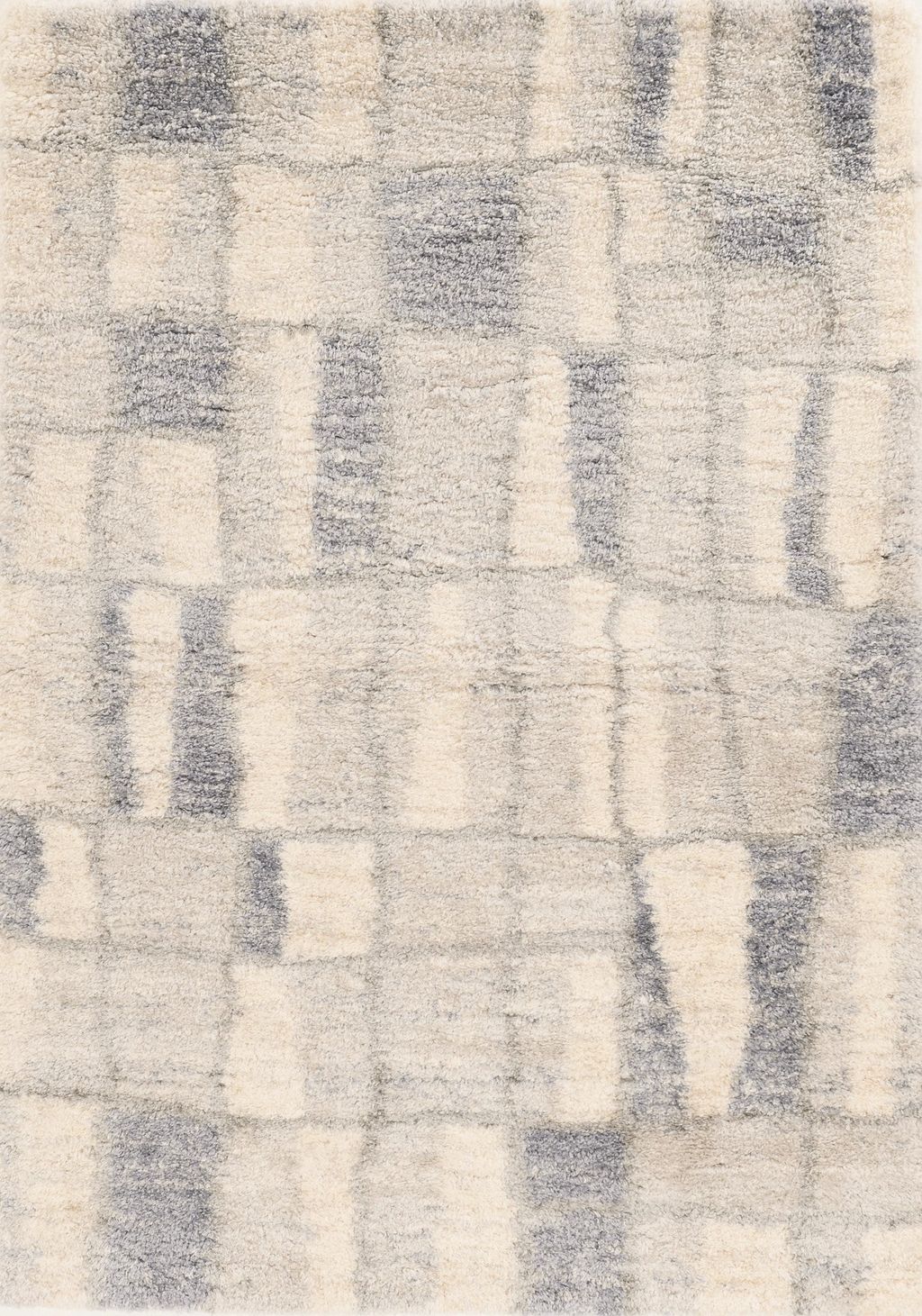 Merino 6702 Ivory/Blue Cityscape Area Rug, 8'10" X 13'"
