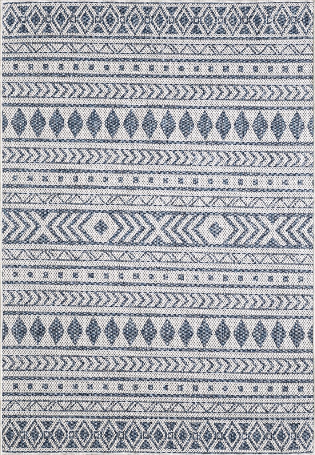 Provo 5776 Ivory/Blue Natura Area Rug, 7'10" X 10'10"