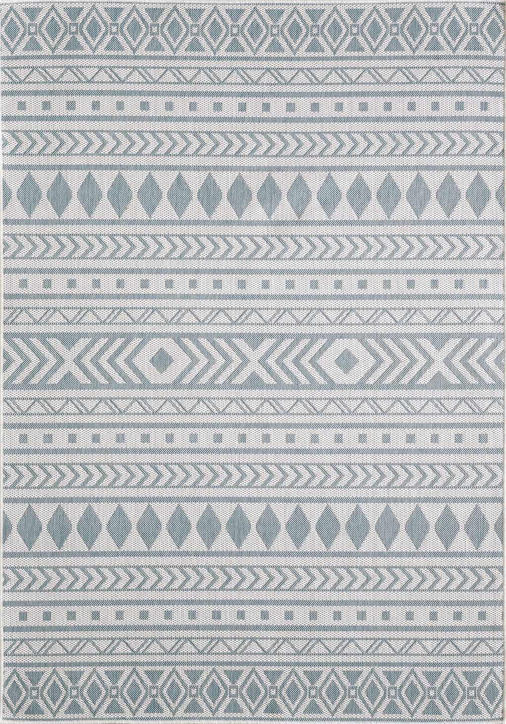 Provo 5777 Ivory/Aqua Natura Area Rug, 7'10" X 10'10"