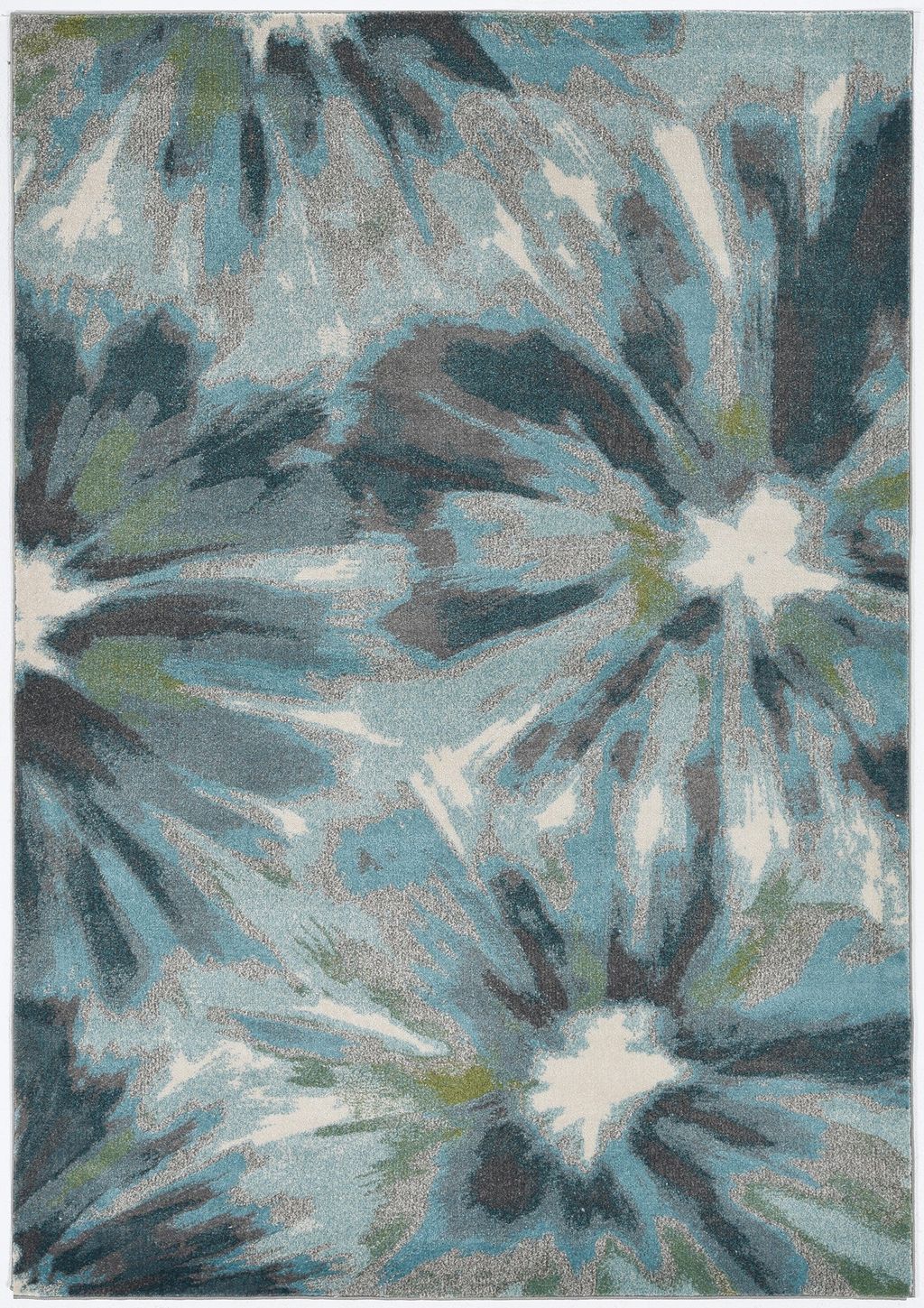 Stella 6264 Teal Splash Area Rug, 9'10" X 13'2"