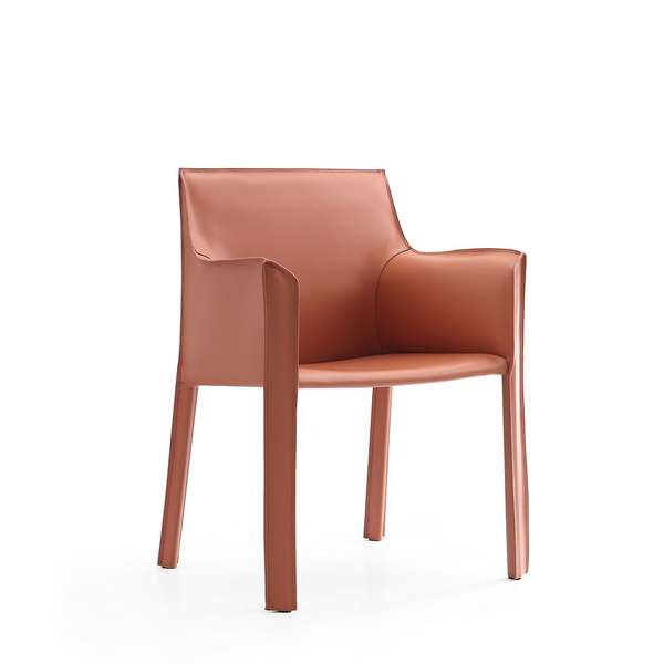 Vogue Clay Faux Leather Arm Chair