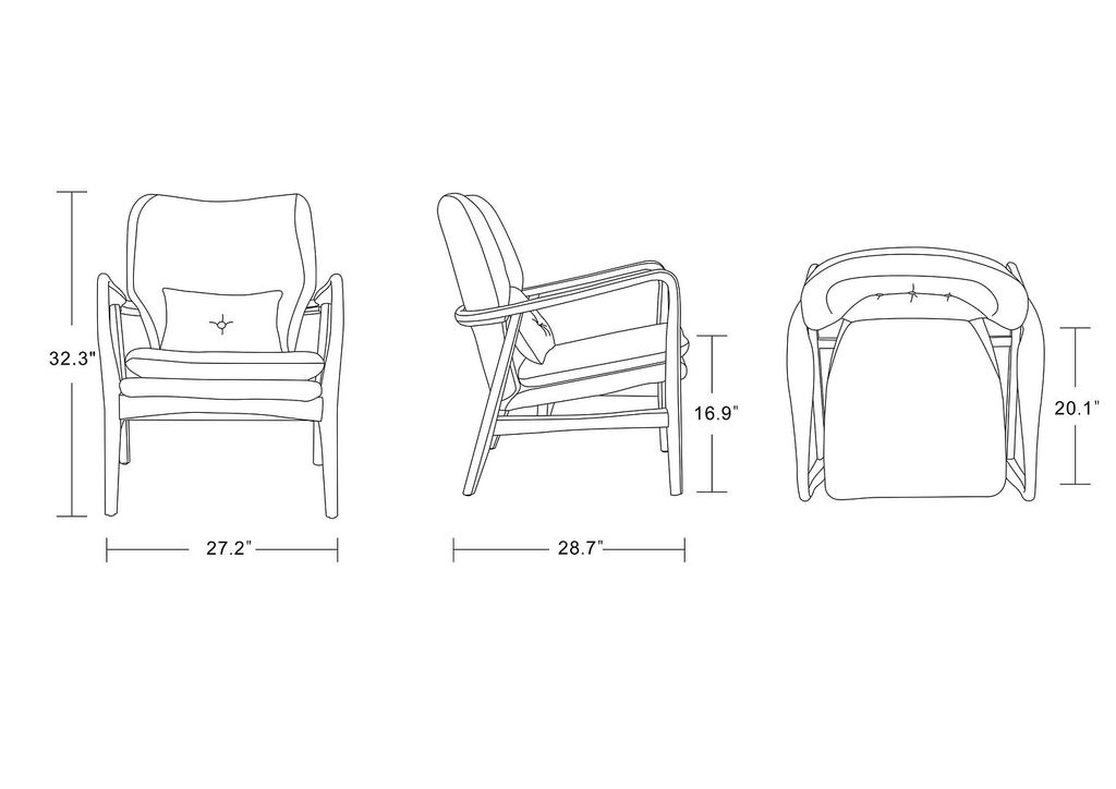 Living Room Accent Chair And Ottoman