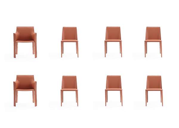 Paris Clay Dining Chairs (Set Of 8)