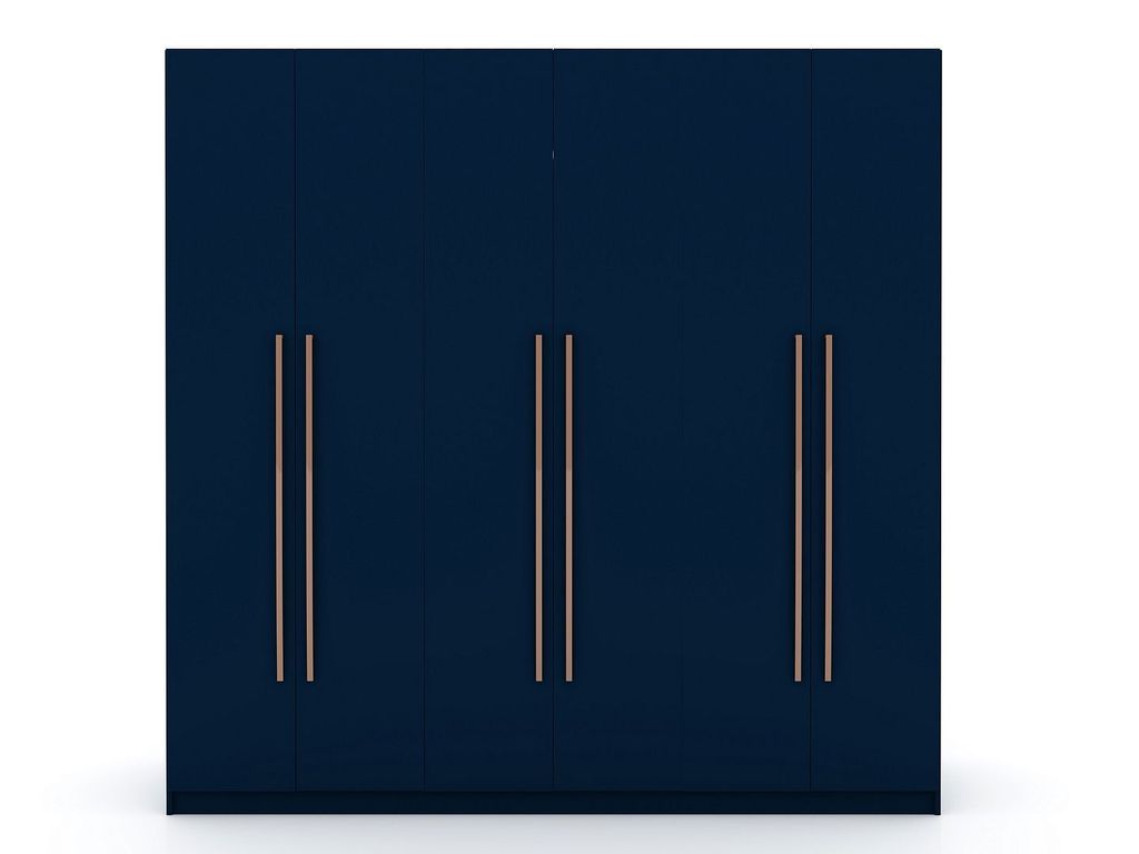 Preview image for Gramercy Modern Freestanding Wardrobe Armoire Closet In Tatiana Midnight Blue