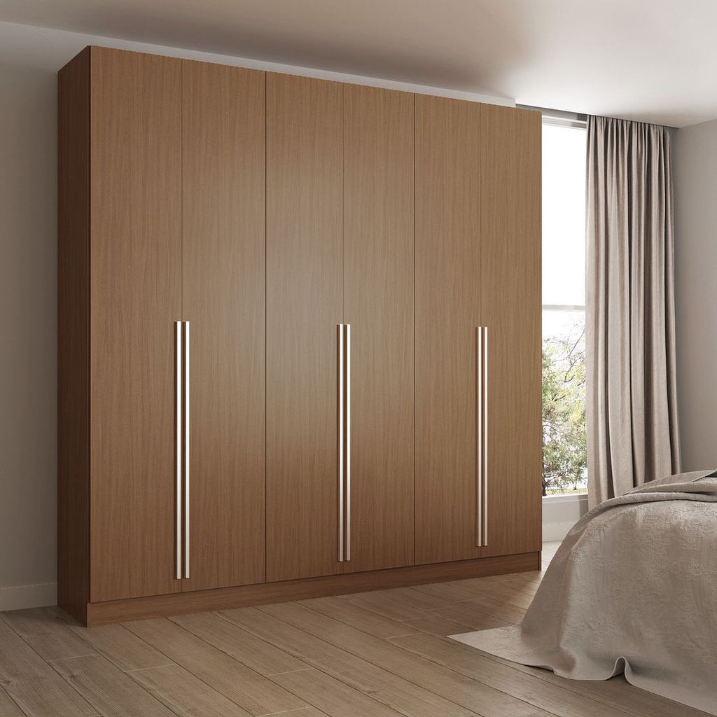 Preview image for Eldridge 4-Drawer He/She Freestanding Armoire In Maple Cream Brown