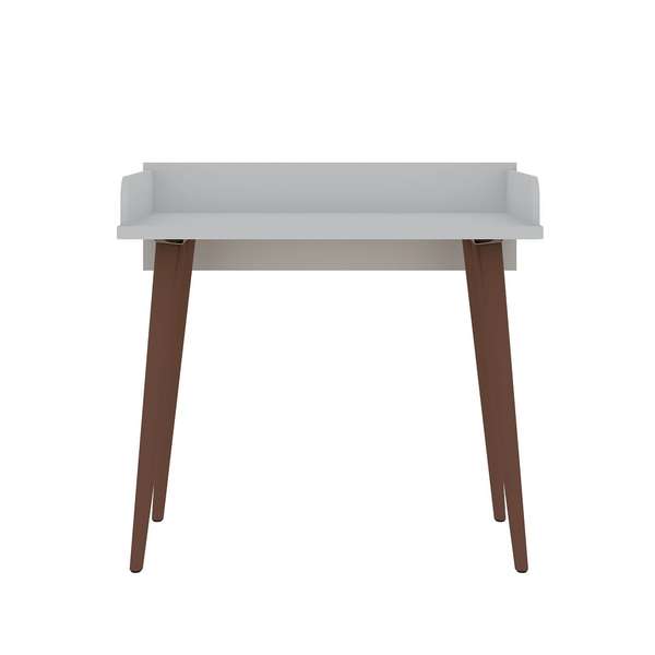 Hampton 35.43 Home Office Desk With Solid Wood Legs In White