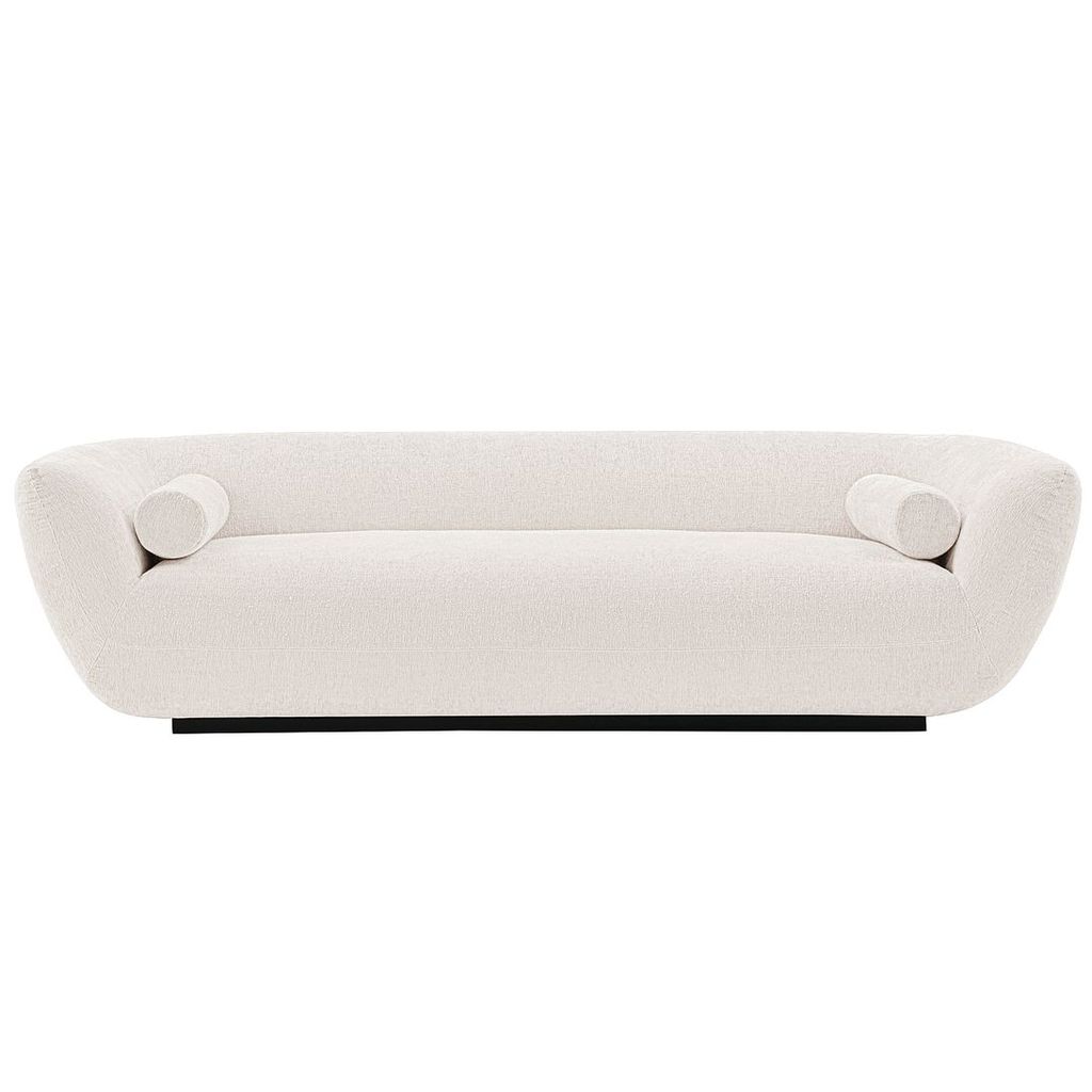 Living Room  Sofa With Pillows In Cream