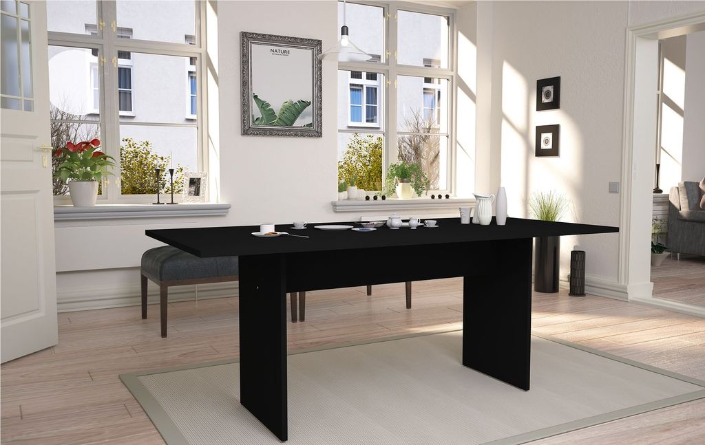 Nomad 67.91 Modern Dining Table In Black