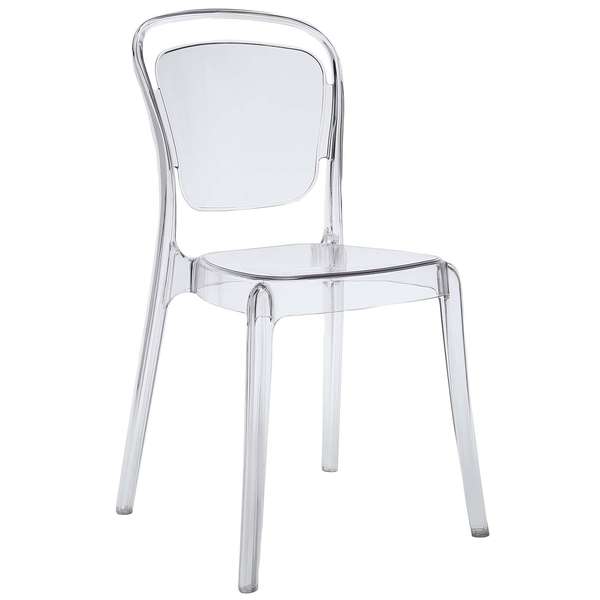 Entreat Dining Side Chair In Clear