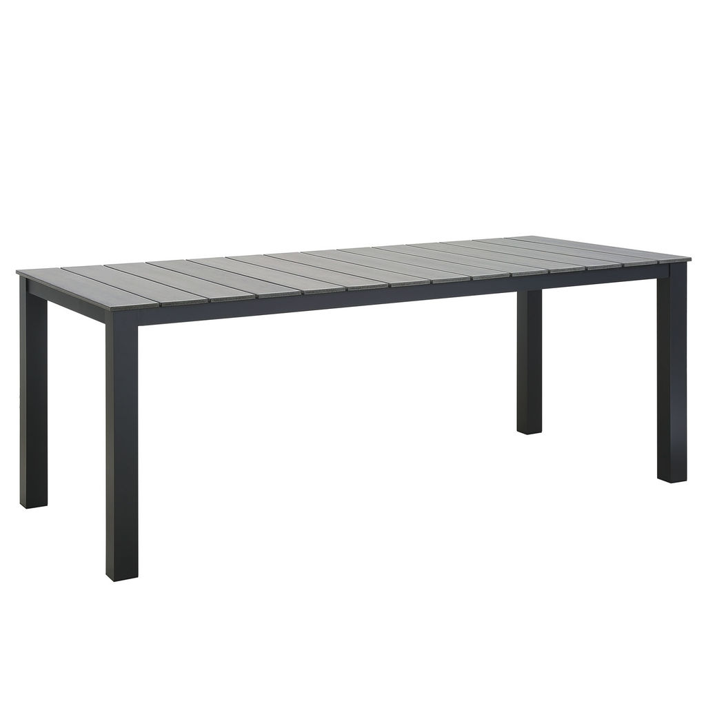 Preview image for Maine 80" Outdoor Patio Dining Table In Brown Gray