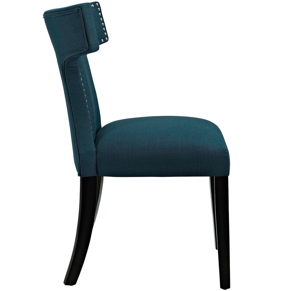 Fabric Dining Chair In Azure