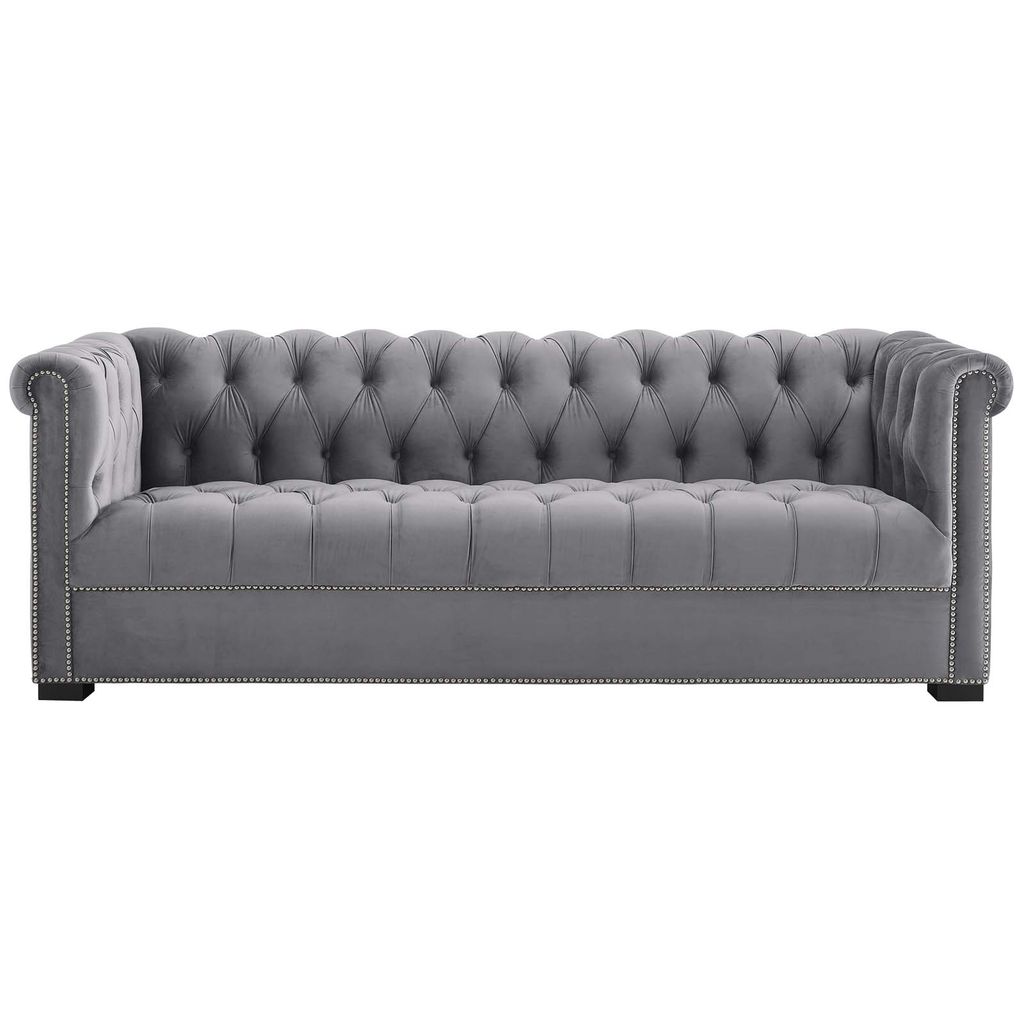 Preview image for Heritage Performance Velvet Sofa In Gray