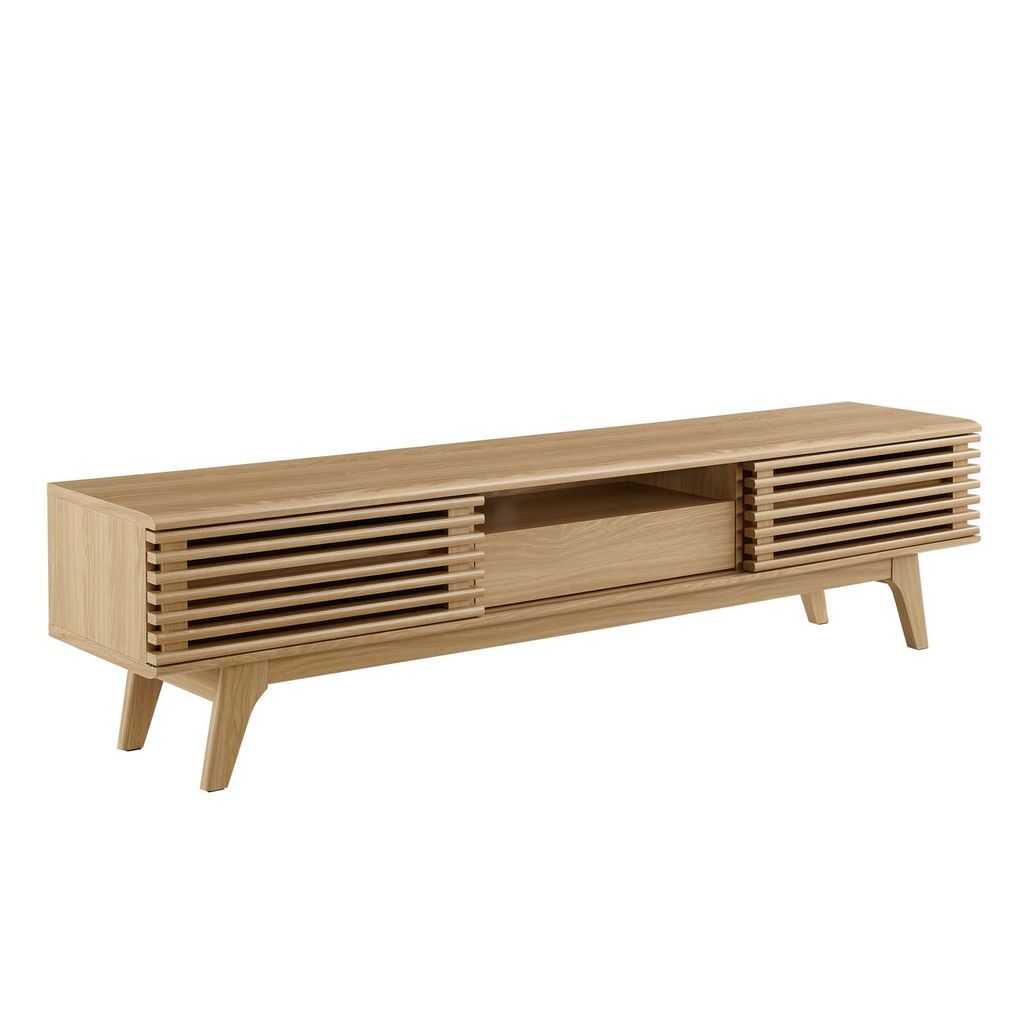 Mid-century 70" TV Stand In Oak