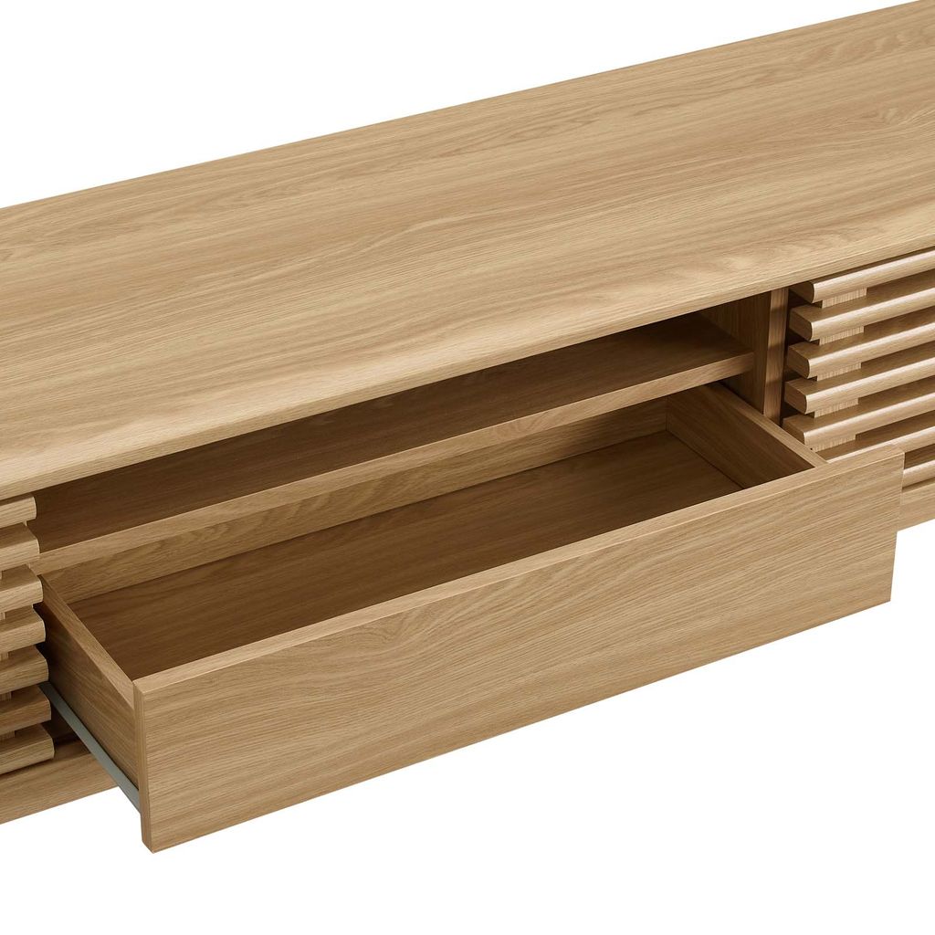 Mid-century 70" TV Stand In Oak