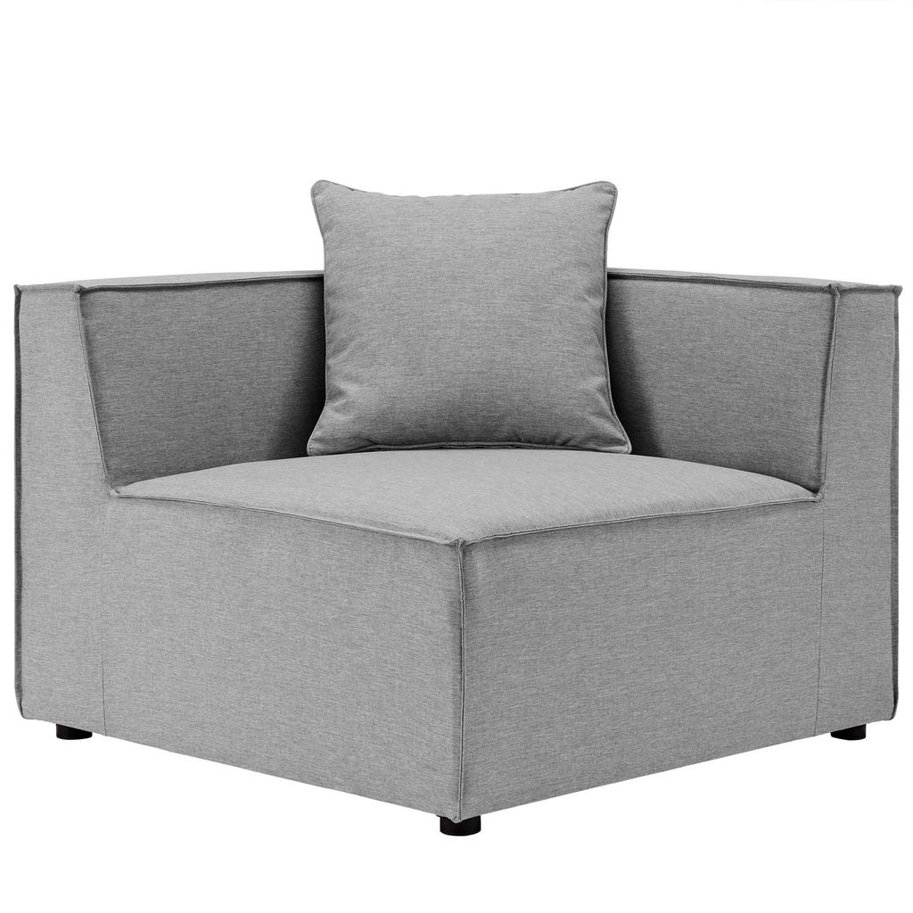 Saybrook Outdoor Patio Upholstered 10-Piece Sectional Sofa In Gray