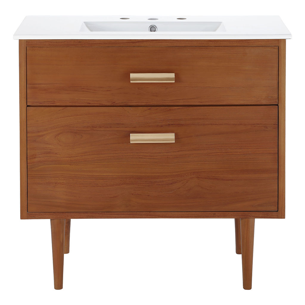 Bathroom Vanity In Teak 30