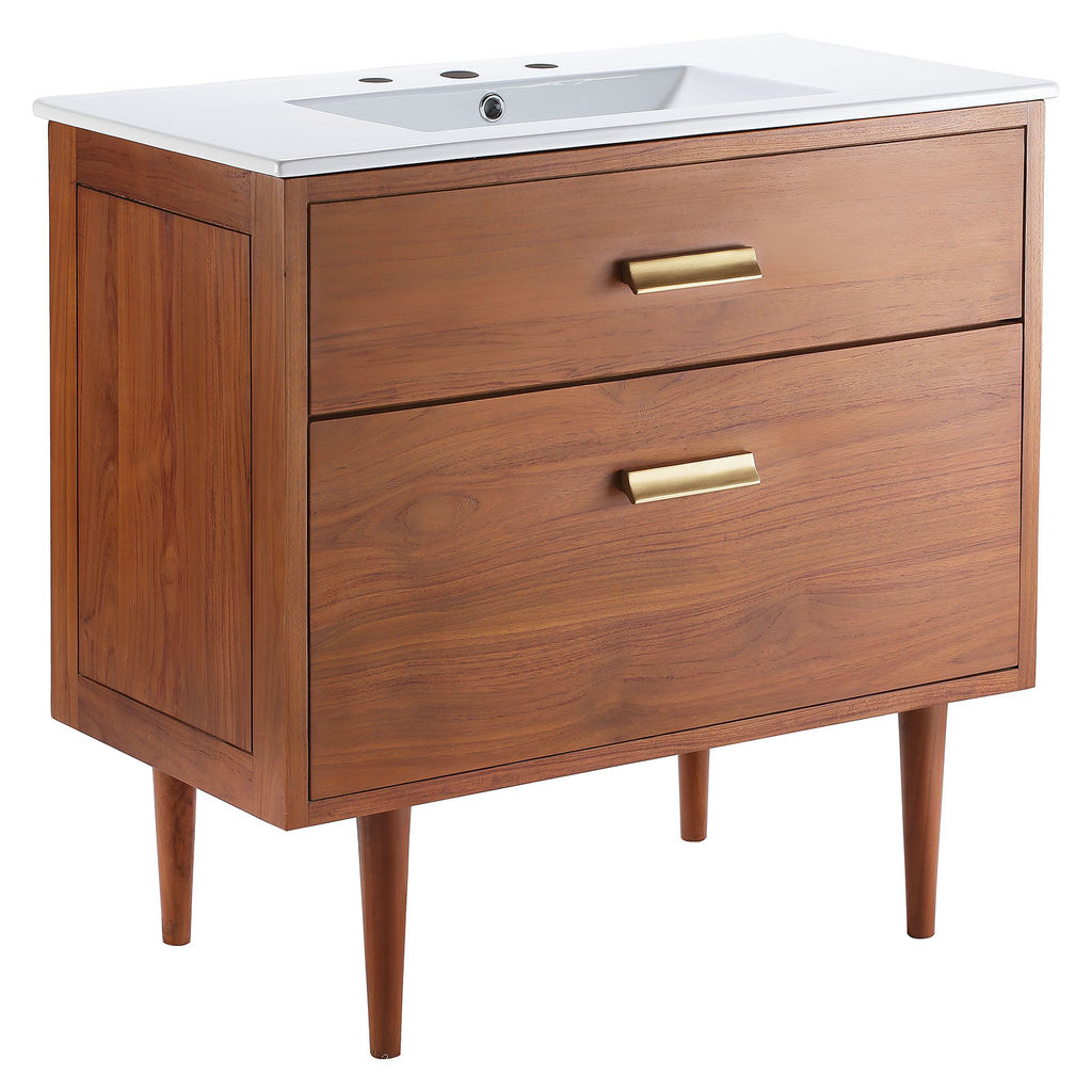 Bathroom Vanity In Teak 30