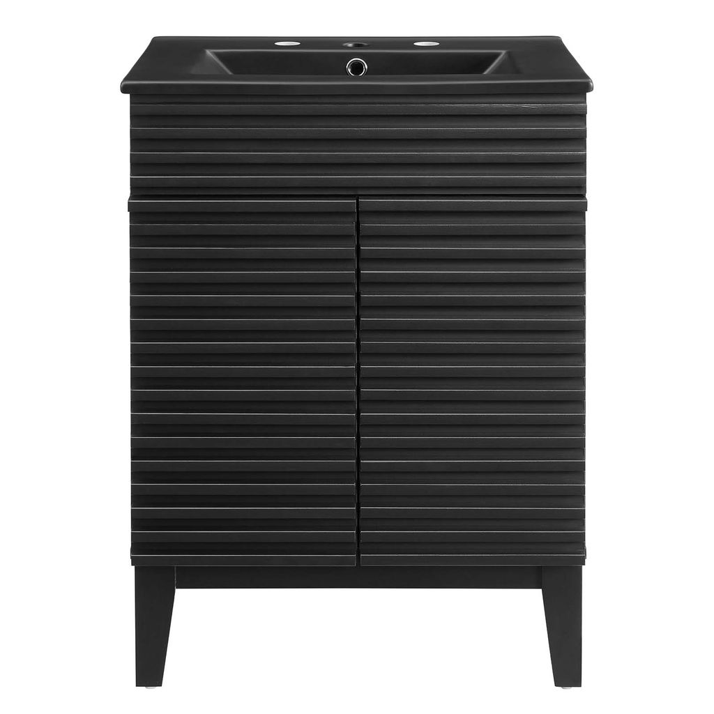 Render 24" Bathroom Vanity In Black Black