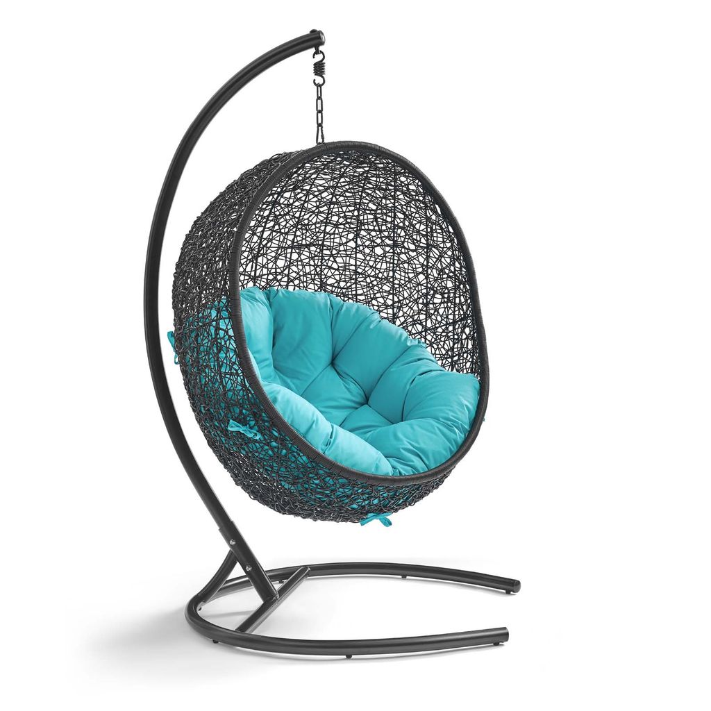 Preview image for Encase Swing Outdoor Patio Lounge Chair In Turquoise