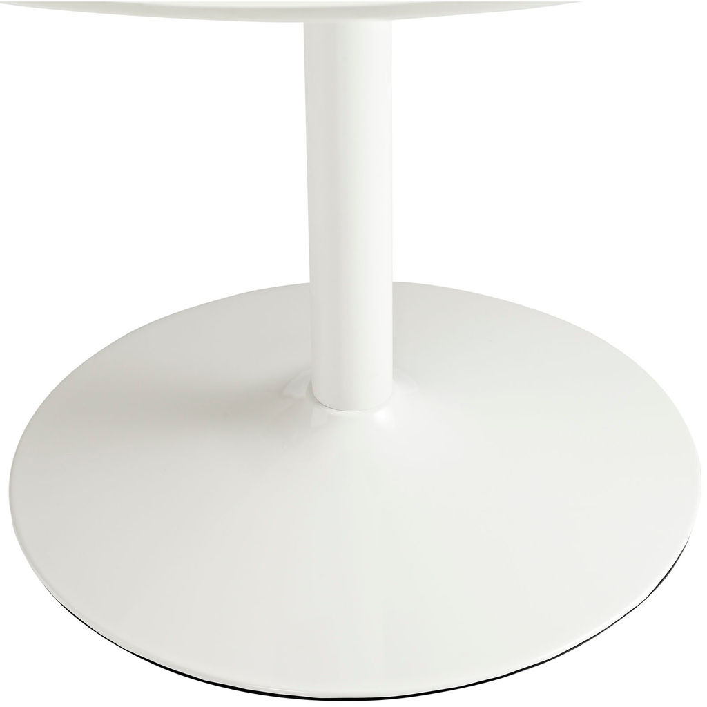 Round Wood Dining Table In White