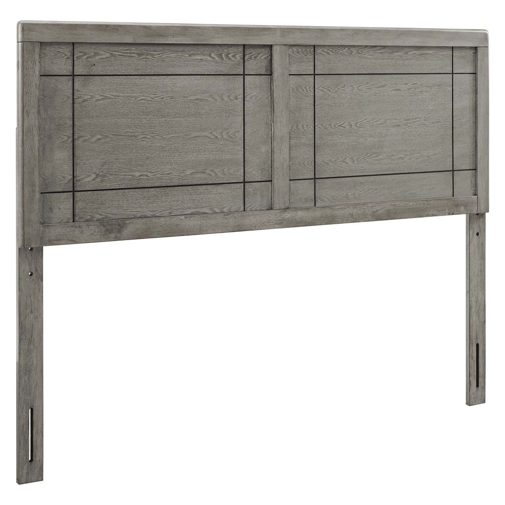 Archie Twin Wood Headboard In Gray