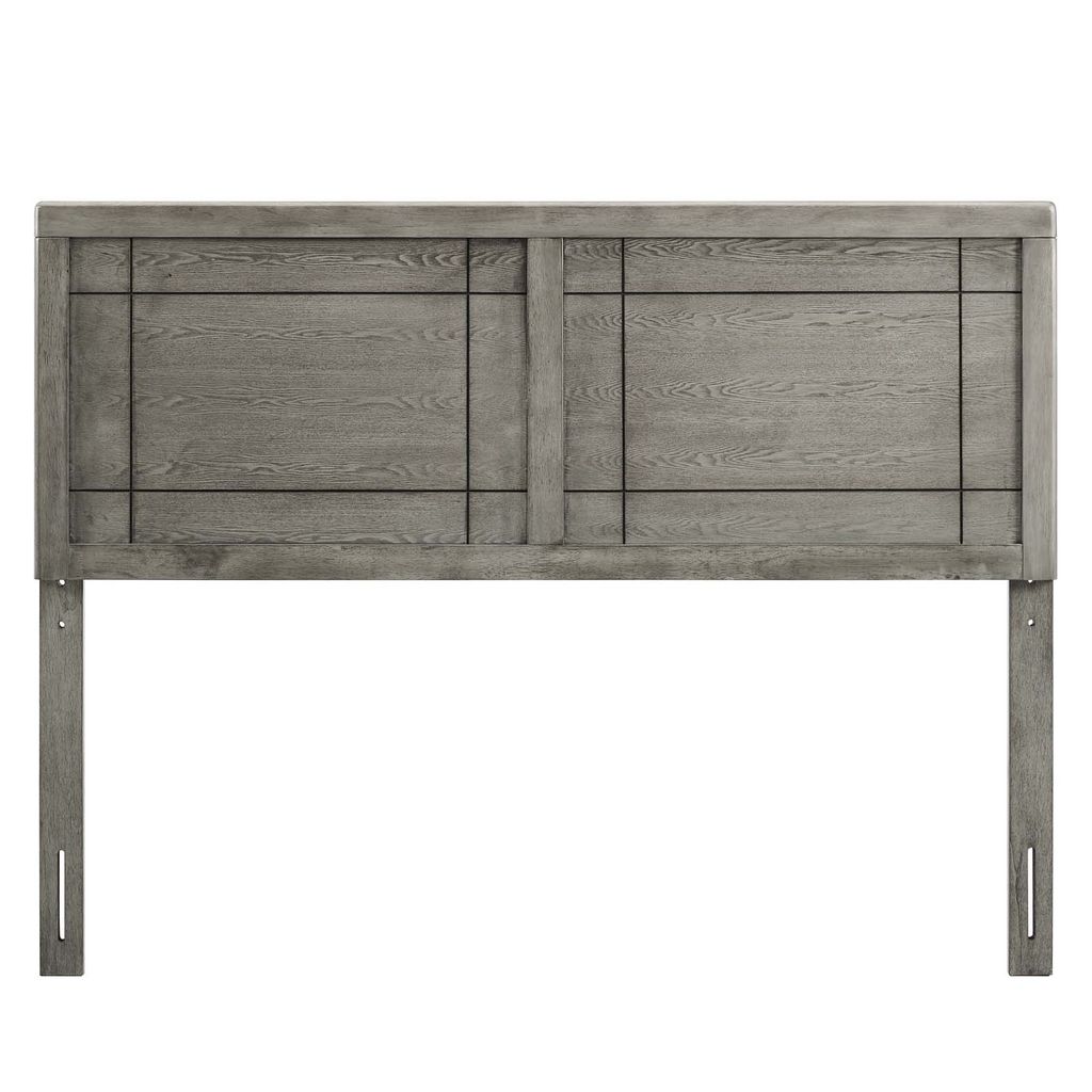 Archie Twin Wood Headboard In Gray