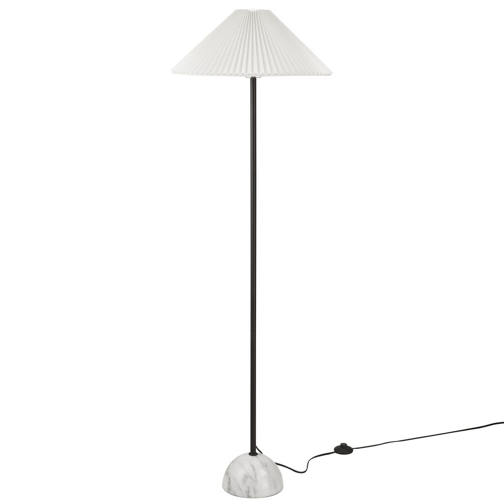 Preview image for Illusion Marble Dome Floor Lamp By Modway, Black