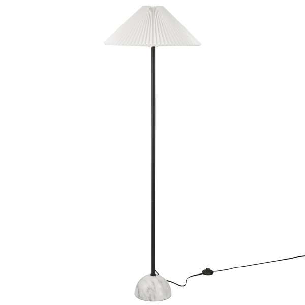 Illusion Marble Dome Floor Lamp By Modway, Black