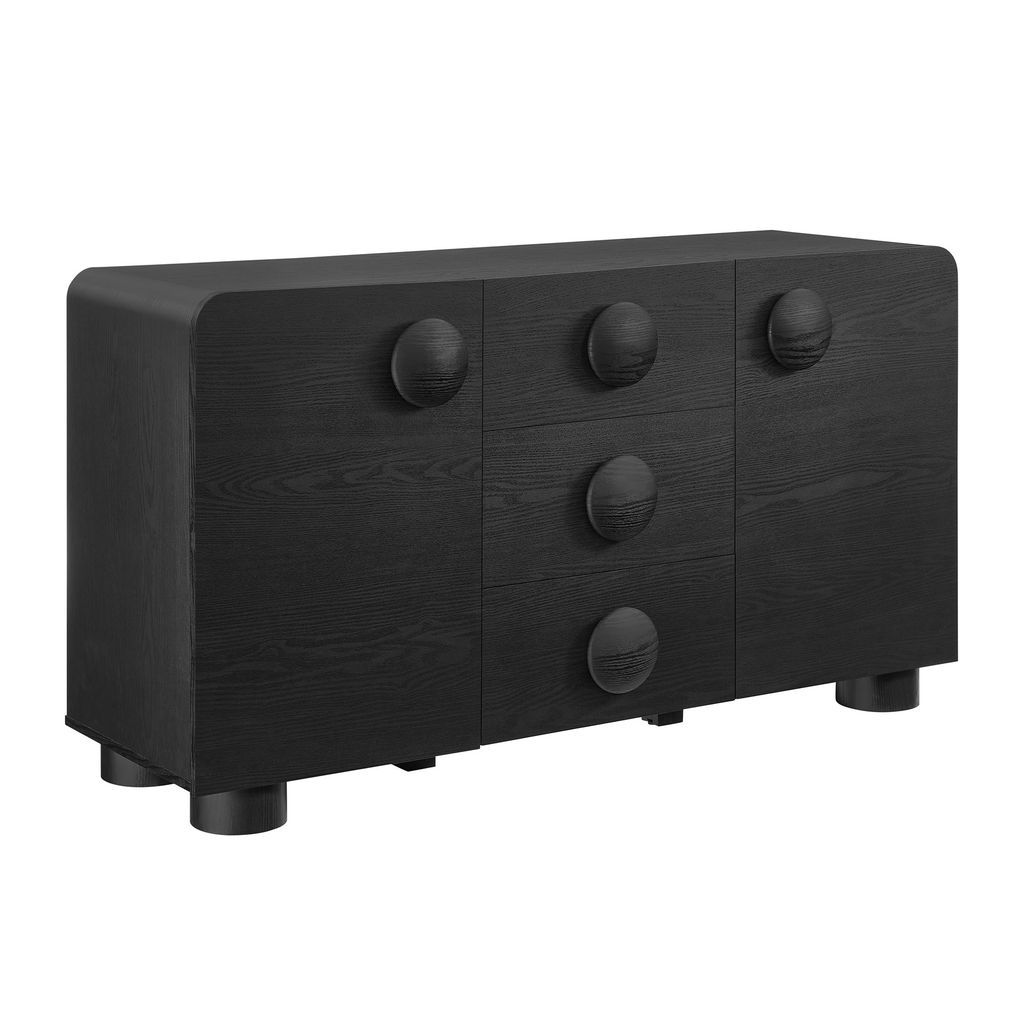 Sonnet 57" Sideboard Storage Cabinet By Modway, Black