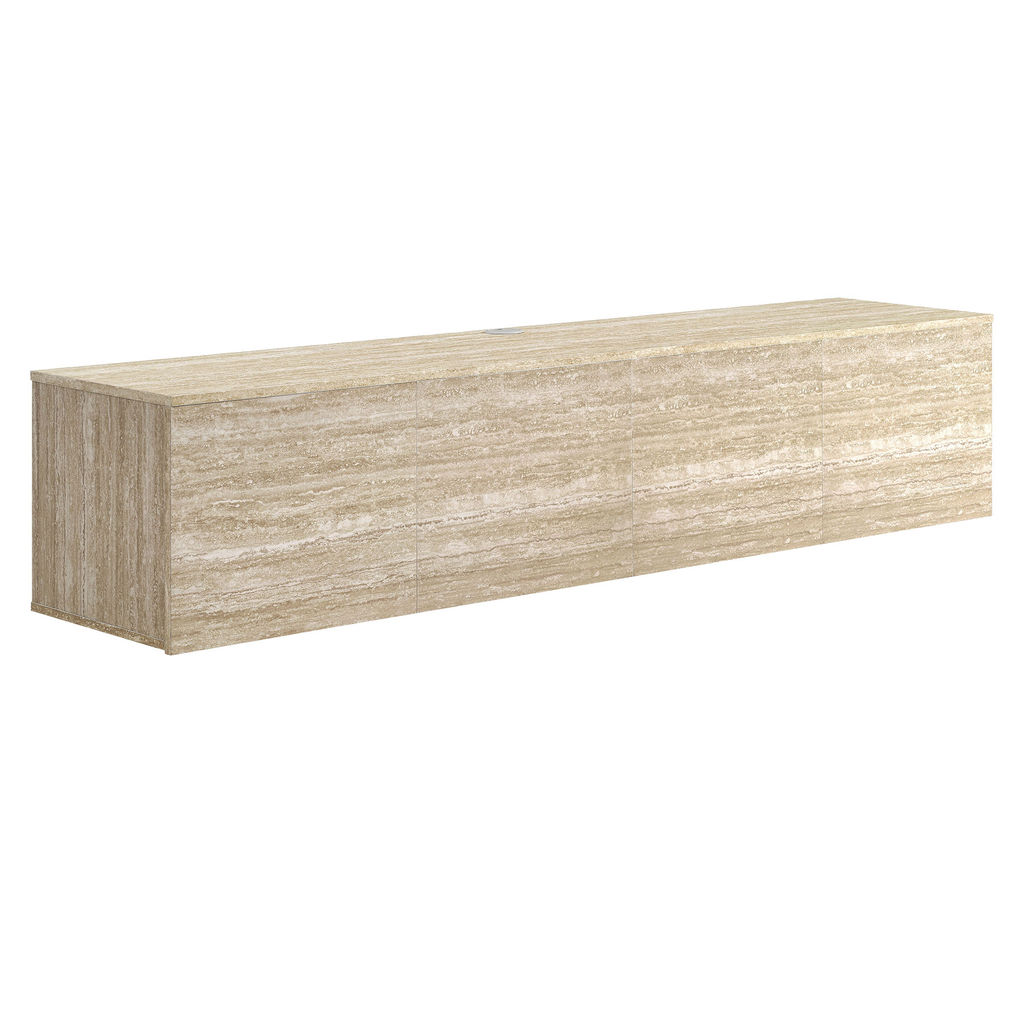 Terra 71" Wall-Mounted Tv Stand By Modway, Travertine