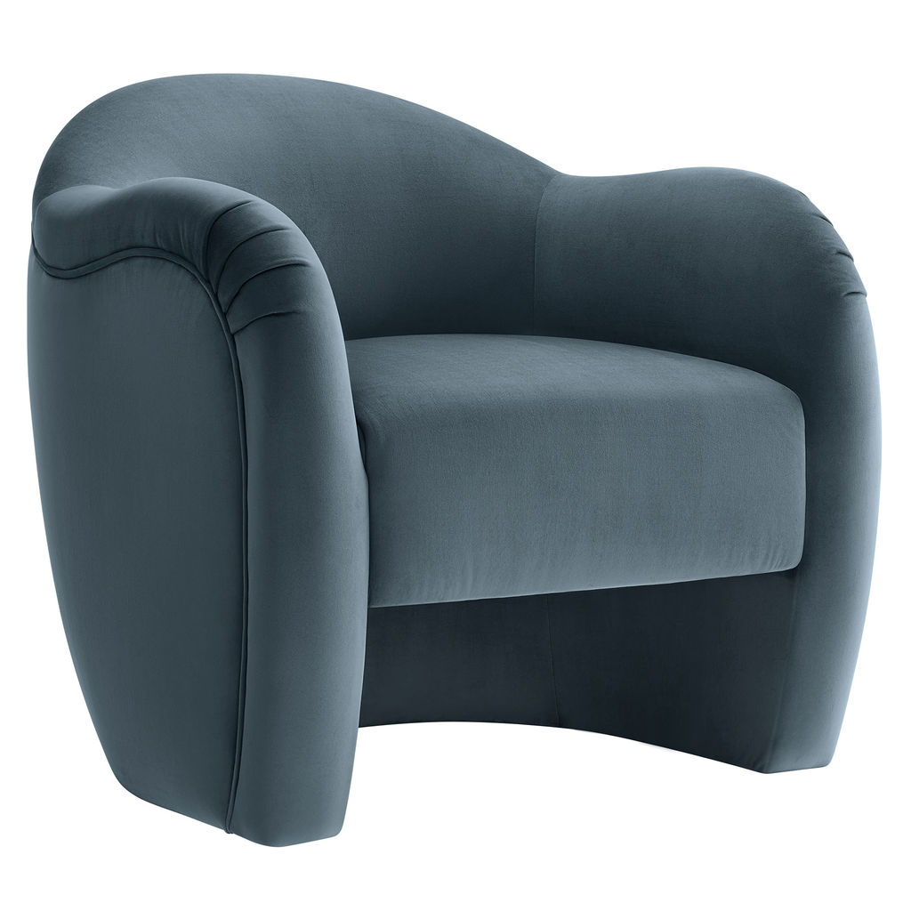 Preview image for Compose Performance Velvet Accent Chair By Modway, Cadet Blue