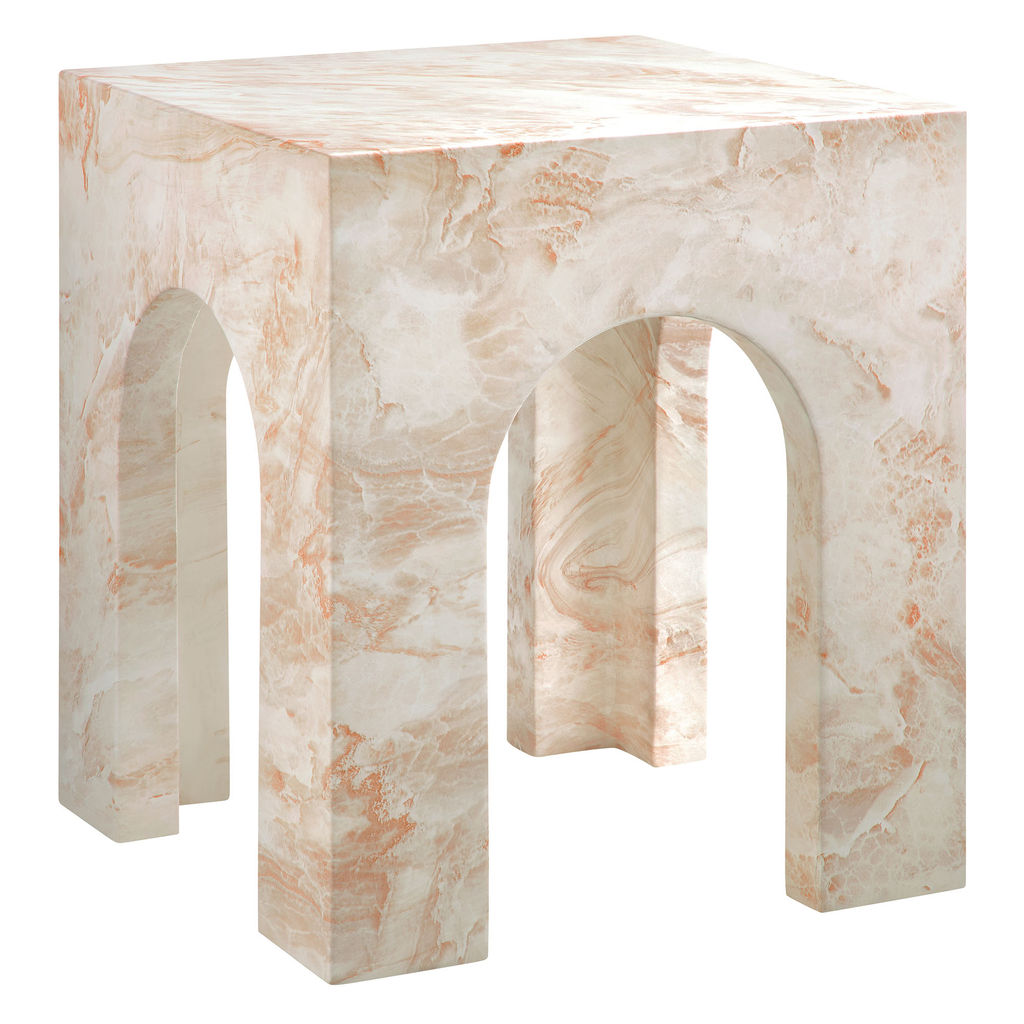 Outdoor  Arched Concrete Side Table
