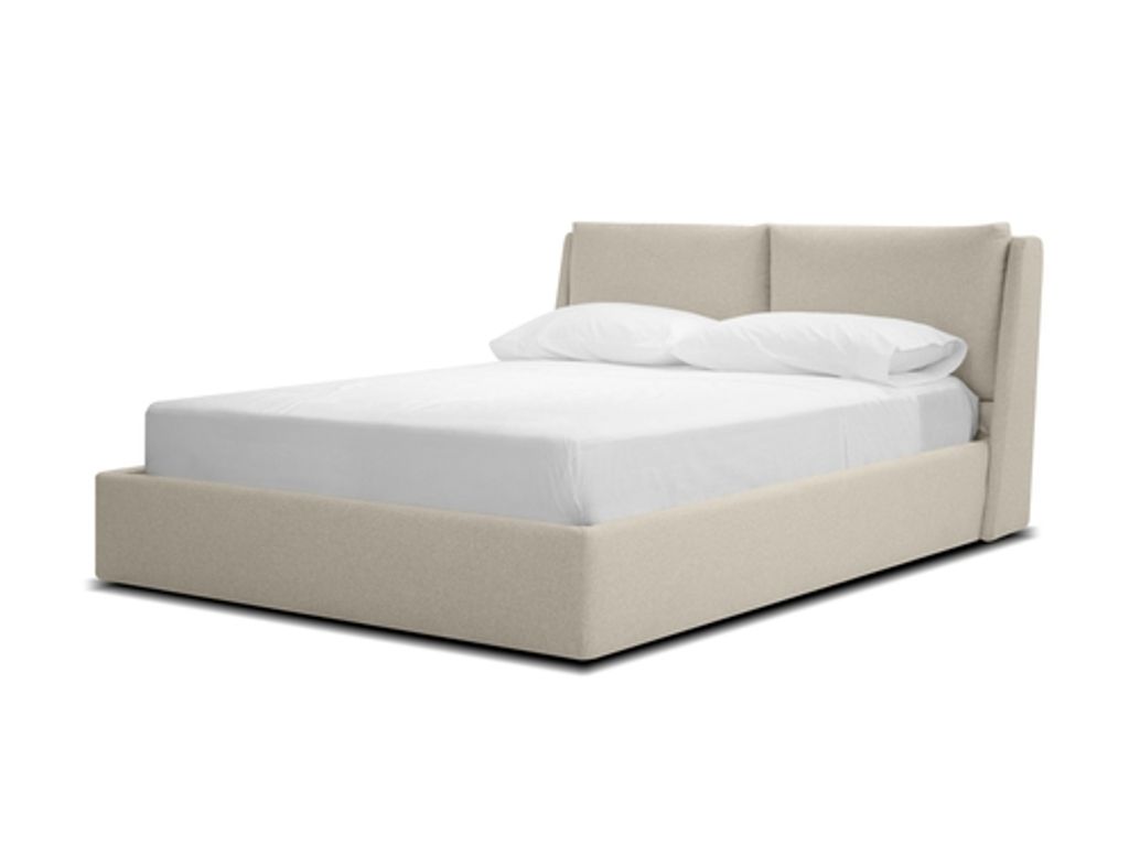Preview image for Continental Quee Bed Stone Wheat Tweed