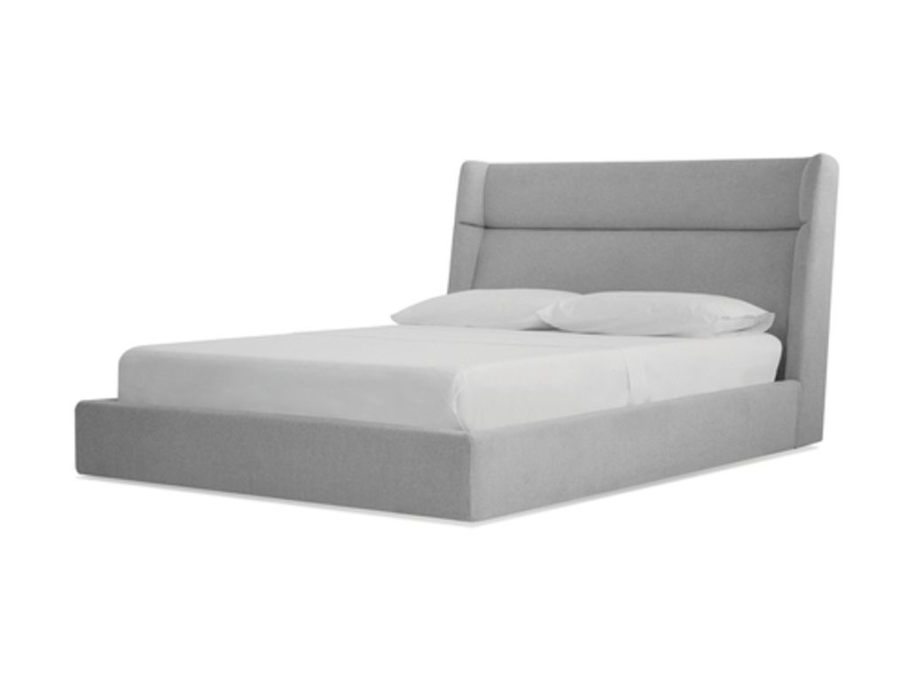 Cove King Bed Heather Grey Chenille