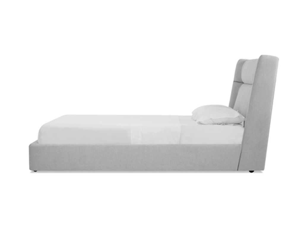 Cove King Bed Heather Grey Chenille