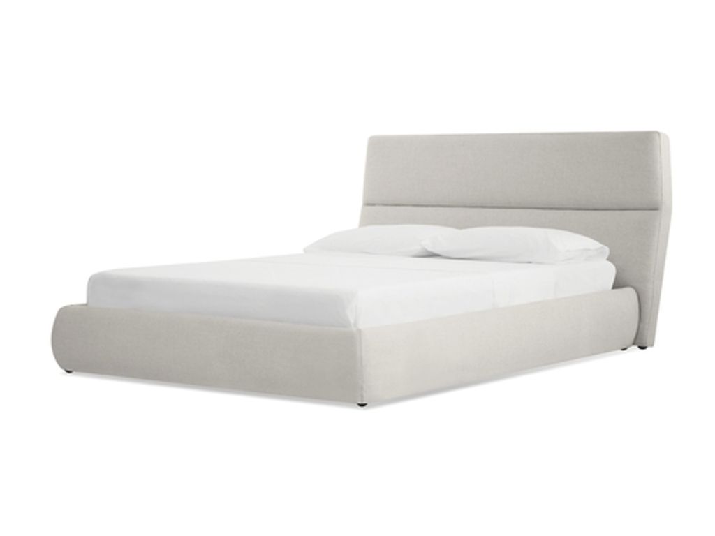 Lunar King Storage Bed Greige Tweed