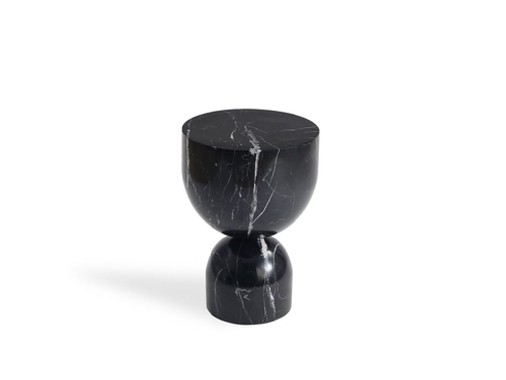 Preview image for Apothecary 17" Tall End Table Black Marble