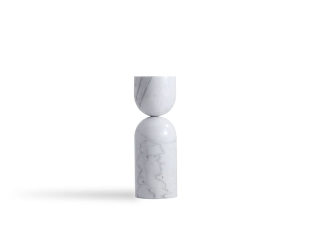 Preview image for Apothecary 23" Tall End Table White Marble