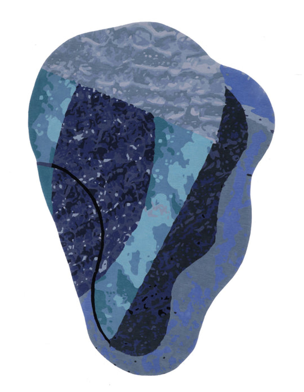 Blue Water 8' X 10', Blue