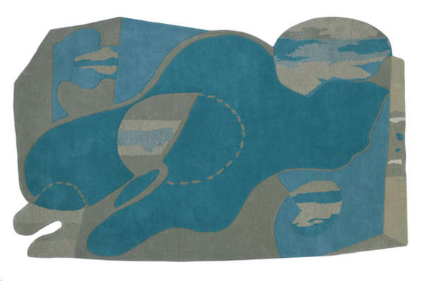Reclining Figure 9' X 12', Green