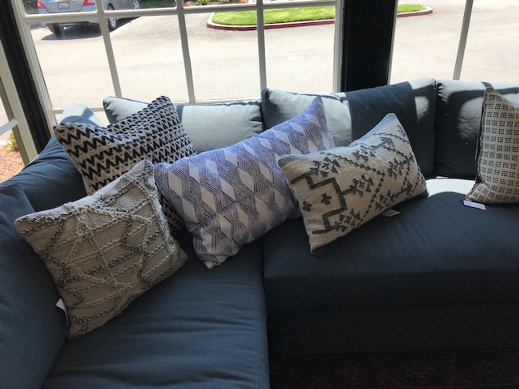 Xxx-  Indigo Throw Pillow
