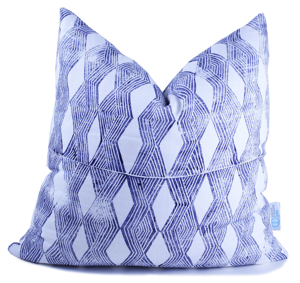 Xxx-  Indigo Throw Pillow