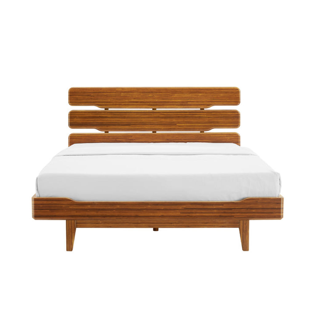 Currant Queen Platform Bed, Caramelized