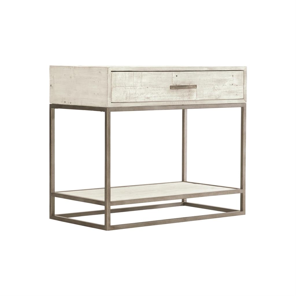 Alvar Nightstand, Brushed White