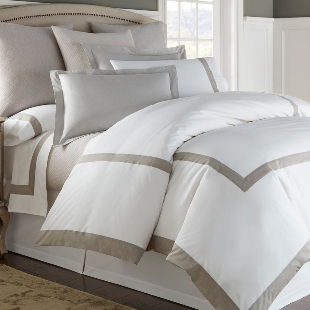 Gaia Kg/Ck Flat Sheet 116" X 118", White/Gaia Tree Bark
