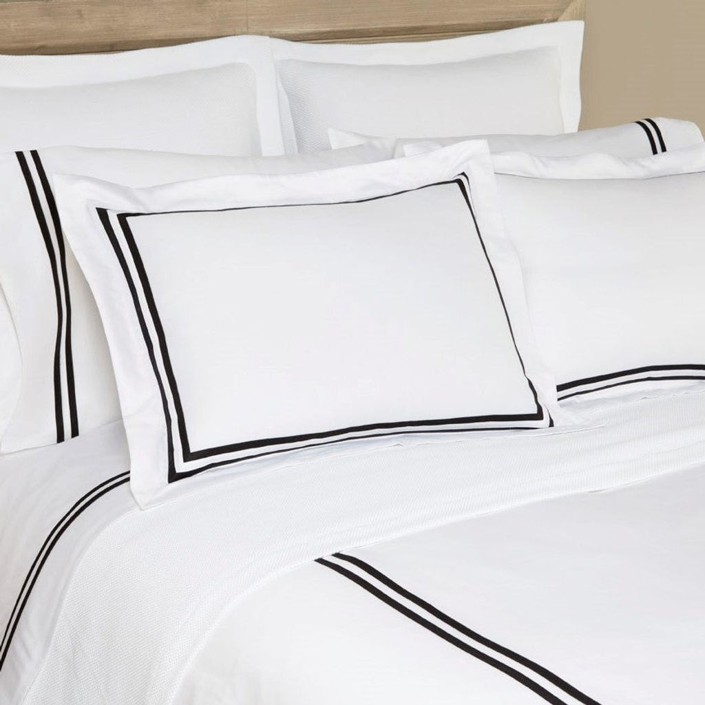 Ribbons Std Pillowcases 20" X 26", Ivory/Eucalipto
