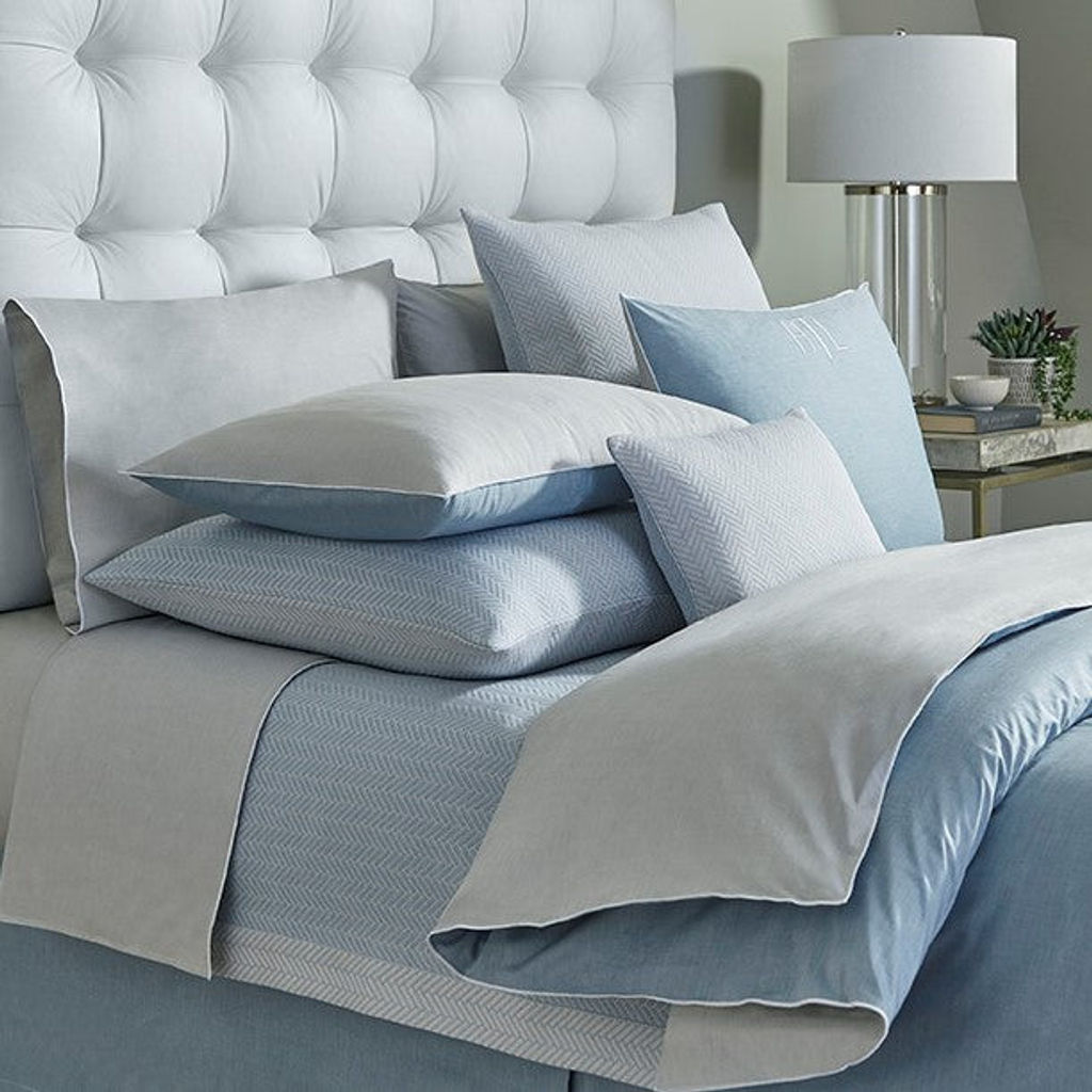 Asher Fl/Qn Duvet Cover 88" X 92", Granite/Ash